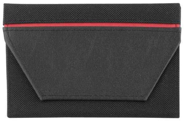 CreativDesign® Ausweistasche "ColourStripe" schwarz / schwarz