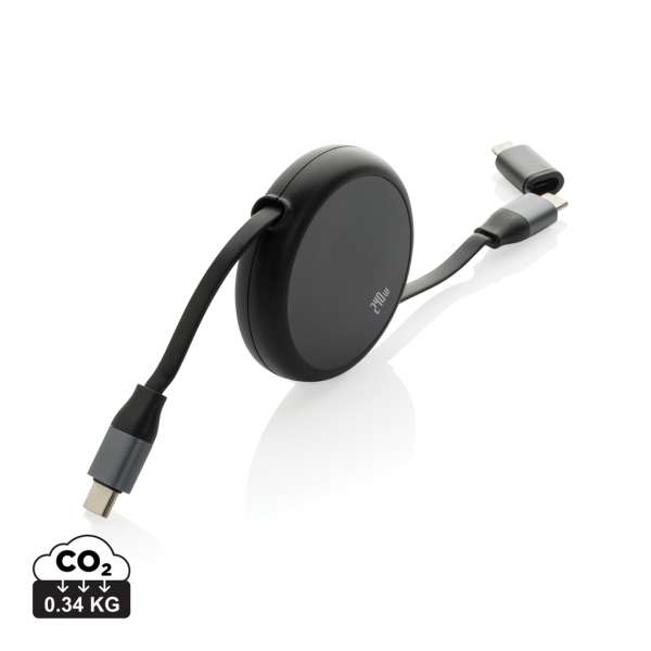 Terra ausziehbares 240W 2-in-1 Kabel aus RCS rec. Aluminium