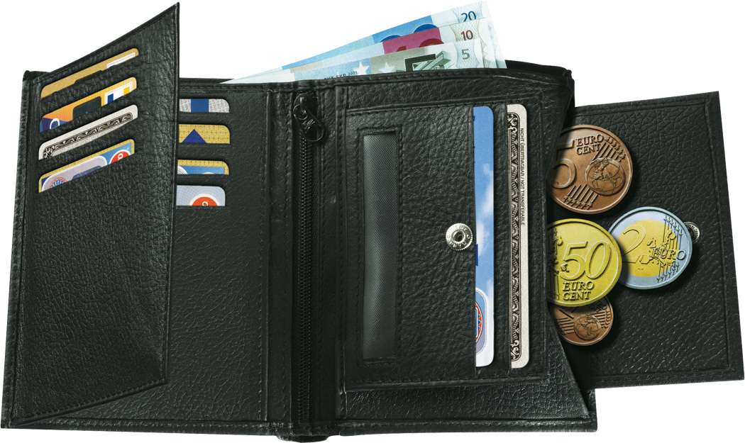 Echtleder-Geldbörse TRAPANI