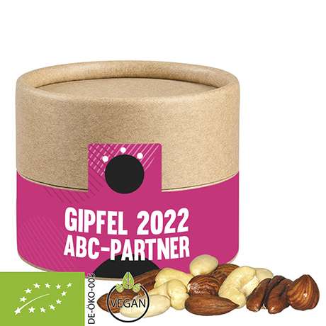 Bio NusskernMix, ca. 40g, Kraftpapierdose Mini