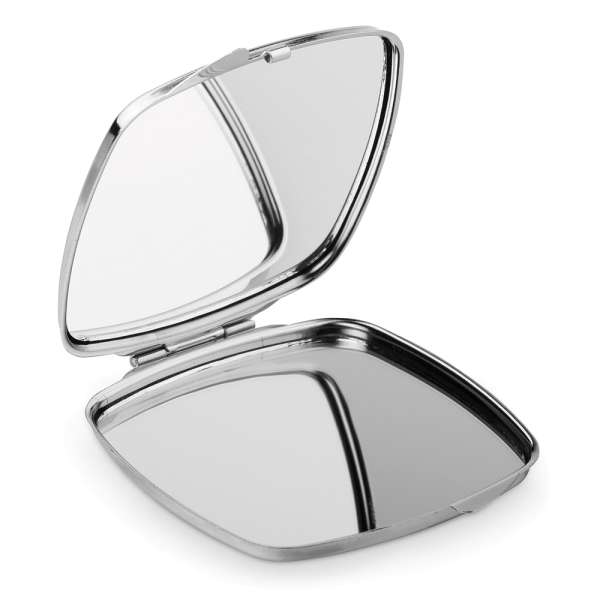 SHIMMER Doppelter Taschenspiegel aus Metall