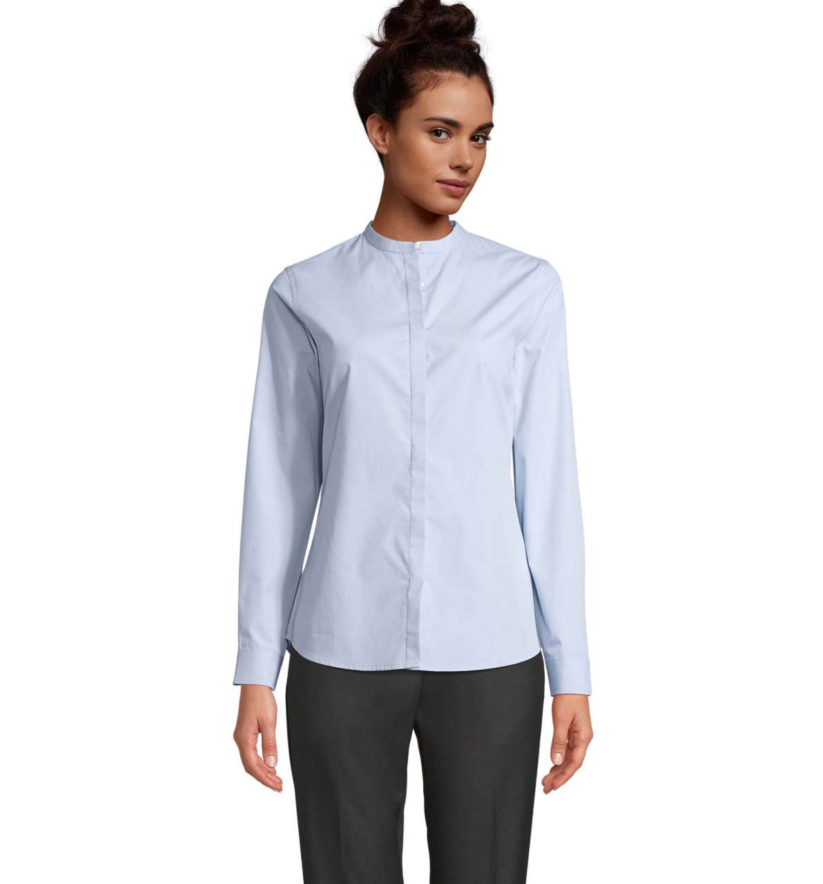 Bart Women Mao Collar Shirt