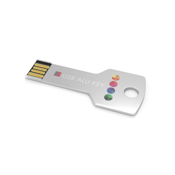 USB Stick Alu Key Silver
