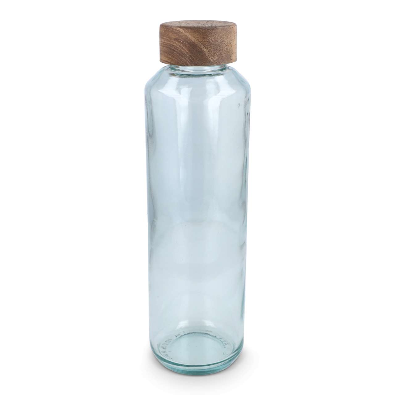 InSideOut Recycelte Glaswasserflasche ReuuZ mit Holzverschluss 650 ml