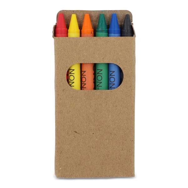 6pc crayons in FSC craft box