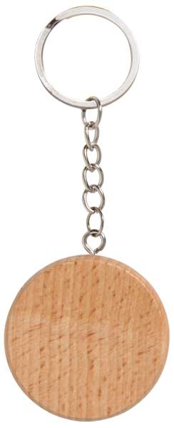 Schlüsselanhänger Scheibe Buche