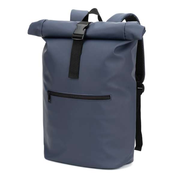 PORTLAND Roll-Top-Rucksack aus PU mit Laptopfach, 16"
