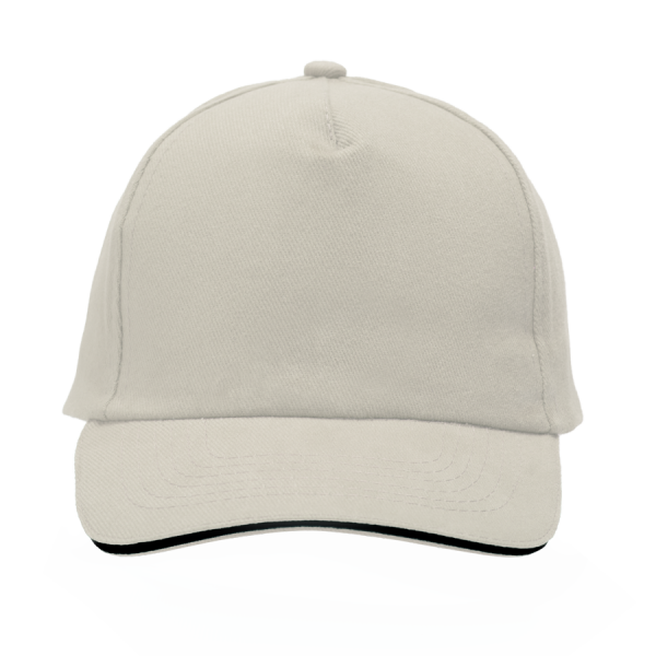 Cap 5 Panel mit Klettverschluss gebürstet