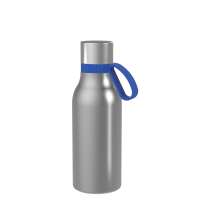 Flasche silber, Ring blau