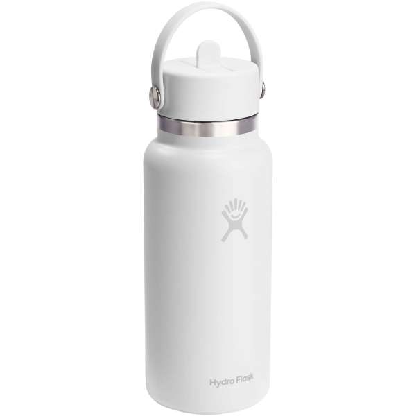 Hydro Flask Wide Mouth 946 ml isolierte Edelstahl Trinkflasche mit Strohhalmverschluss