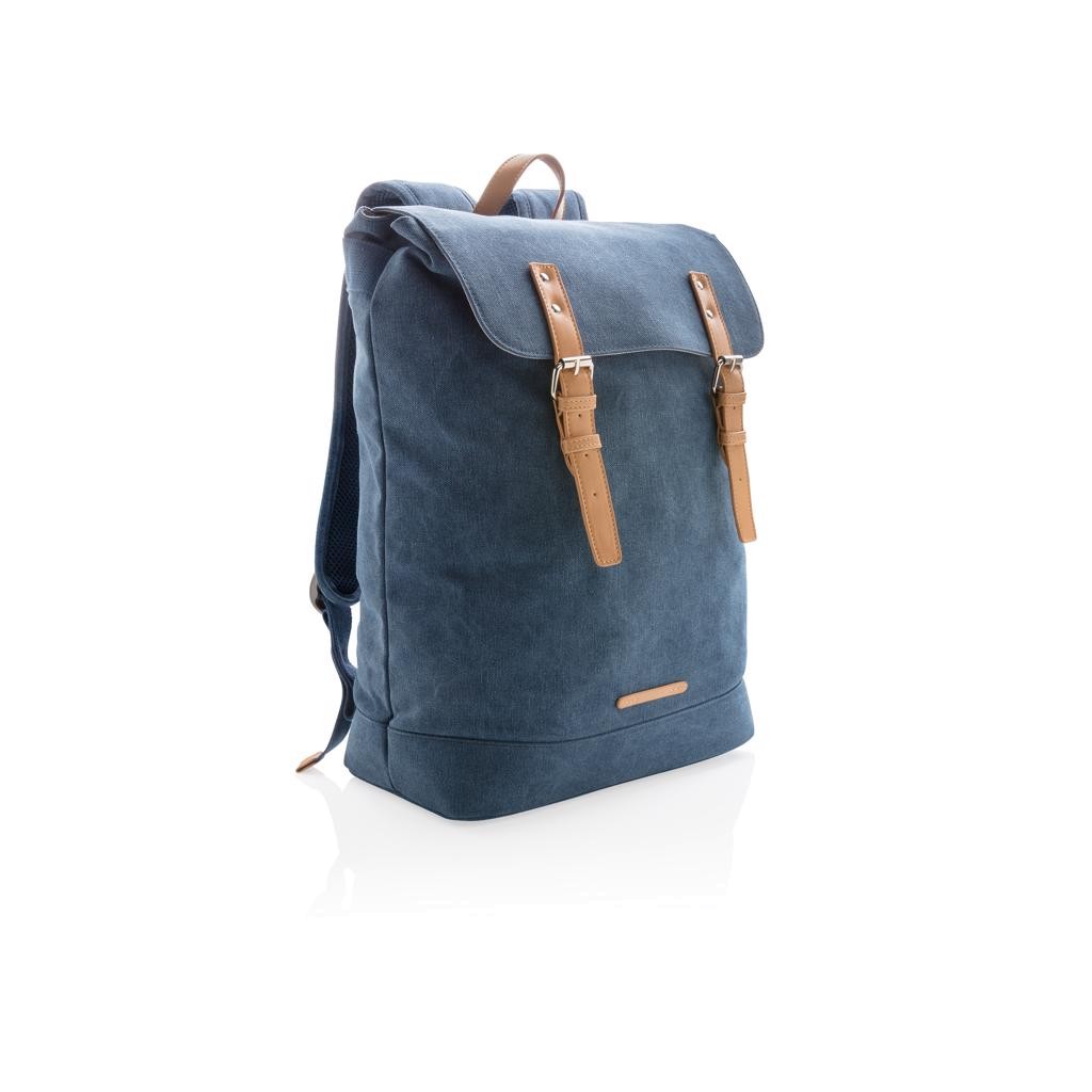 Canvas Laptop-Rucksack, PVC-frei