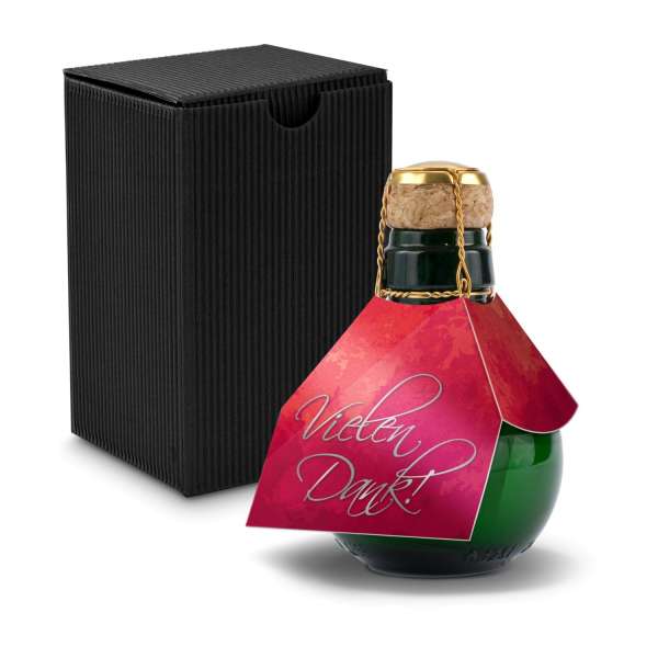 Kleinste Sektflasche der Welt! Vielen Dank - Inklusive Geschenkkarton in, 125 ml
