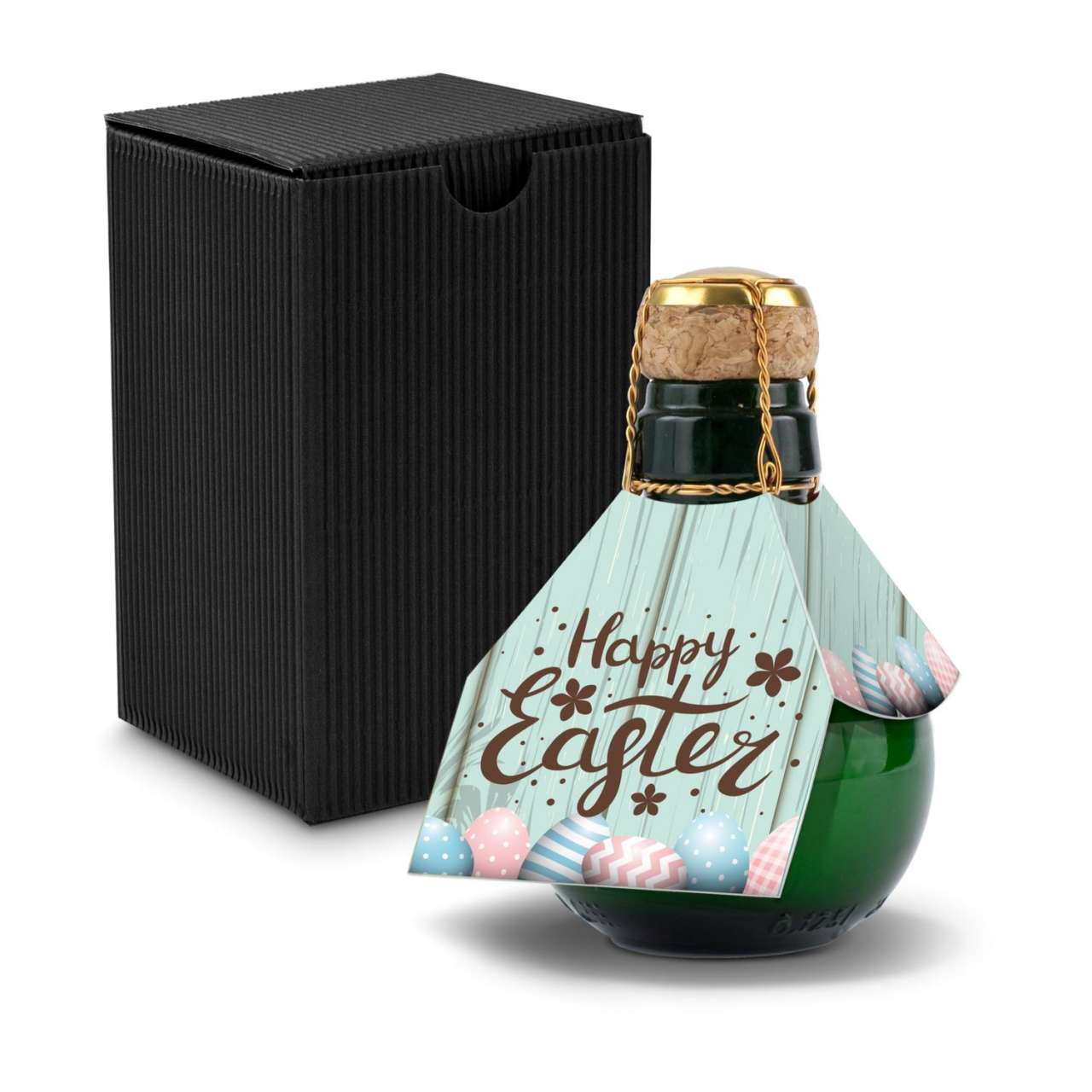 Kleinste Sektflasche der Welt! Happy Easter - Inklusive Geschenkkarton in, 125 ml