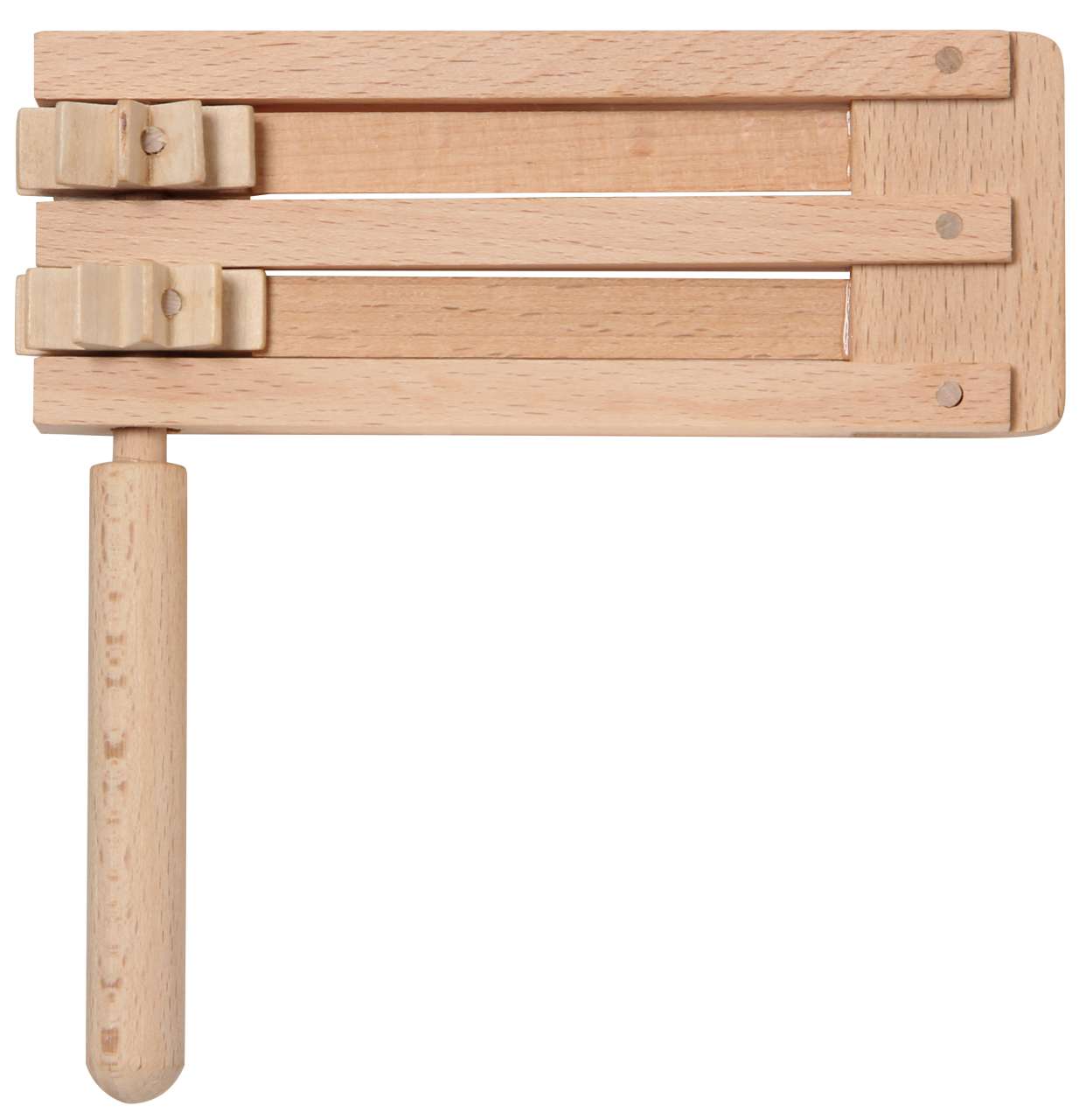 Ratsche natur, doppelt