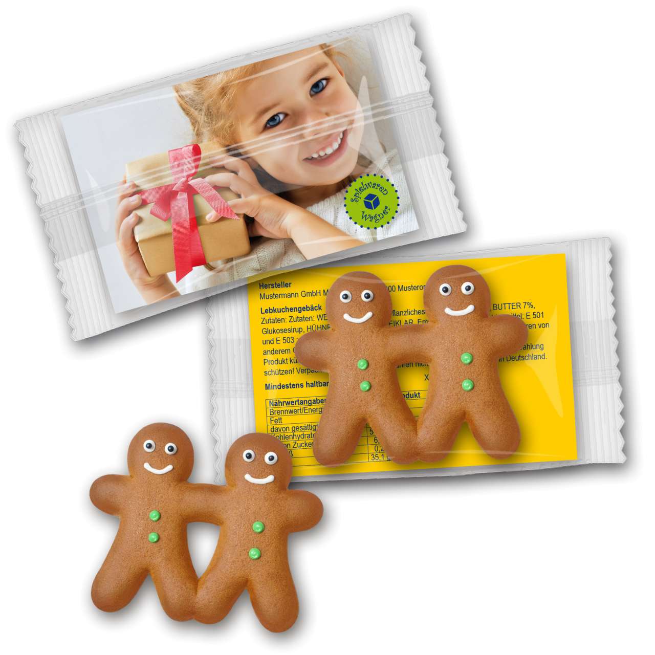 Lebkuchenfreunde mit Zuckergussdekor