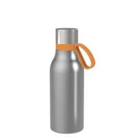 Flasche silber, Ring orange