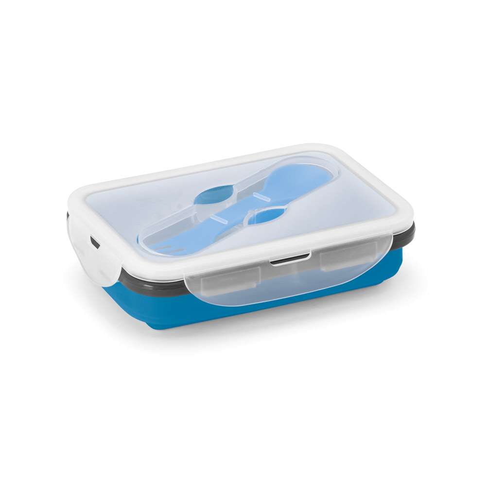 SAFFRON Lunchbox Faltbare hermetische Frischhaltebox aus Silikon und PP 640 mL