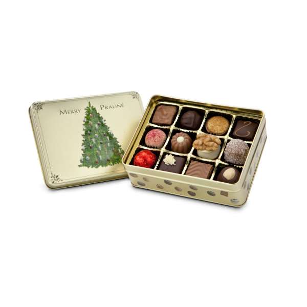 Geschenkartikel / Präsentartikel: Merry Praliné - Pralinendose mit 125 g