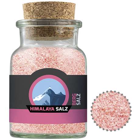 Rosa Kristallsalz, ca. 135g, Korkenglas
