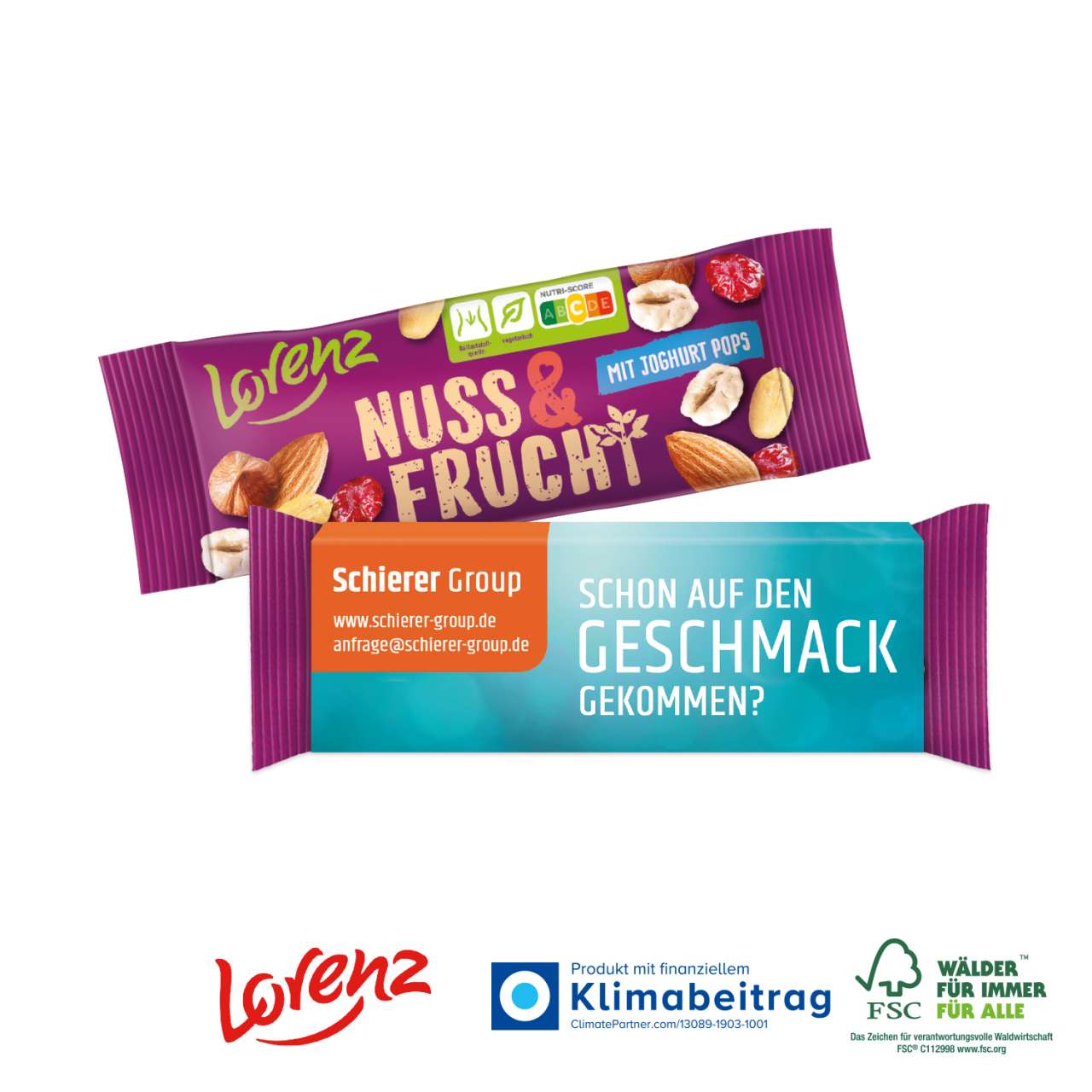 LORENZ NUSS & FRUCHT IM WERBESCHUBER