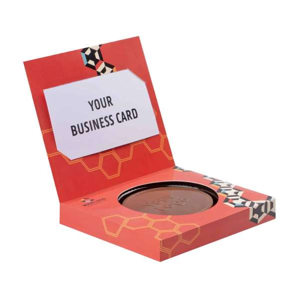 SCHOKOLADE FORM CHOCO4MAT MINI HAUS MIT VISITENKARTE