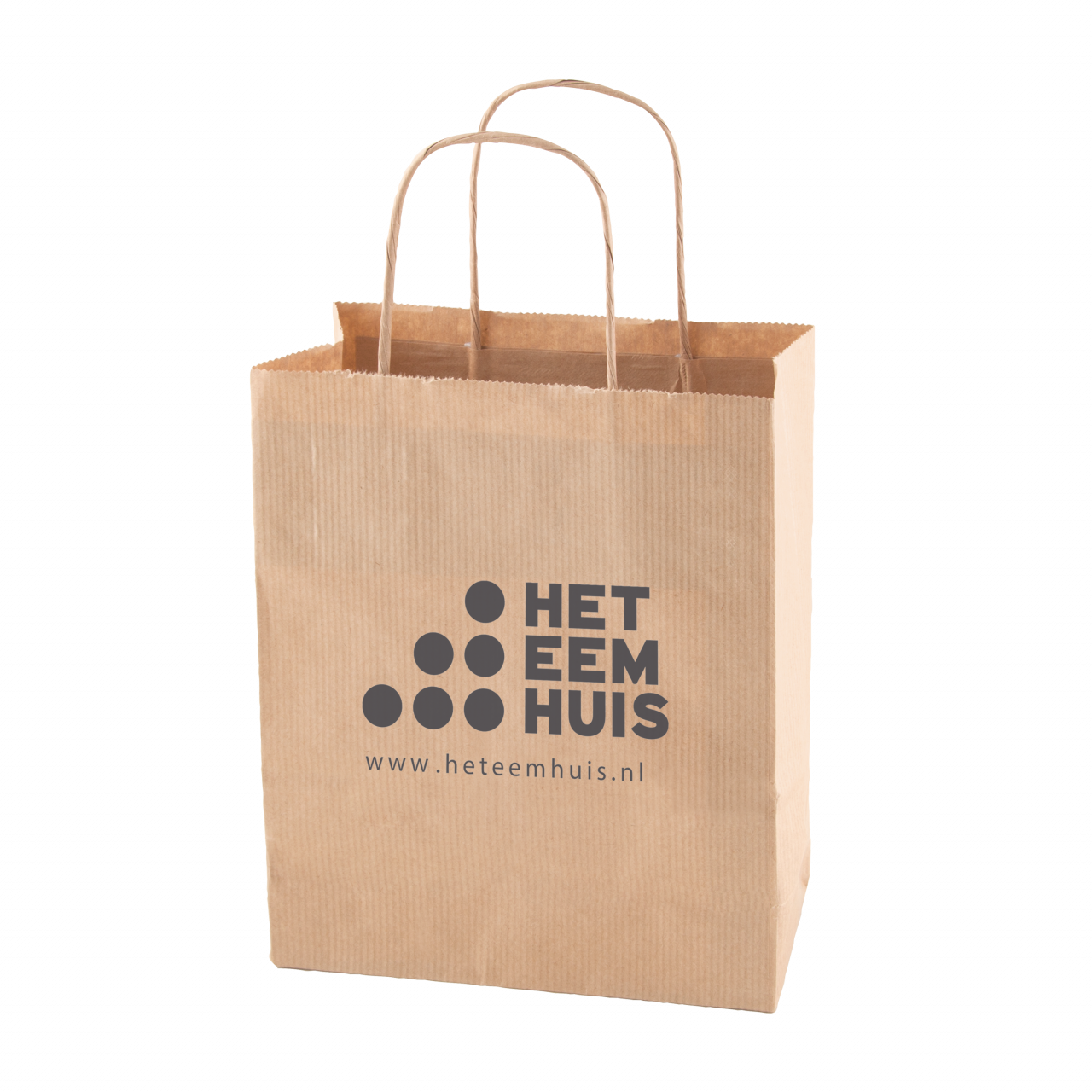 ROBLE ecru Papiertasche weiß und braun