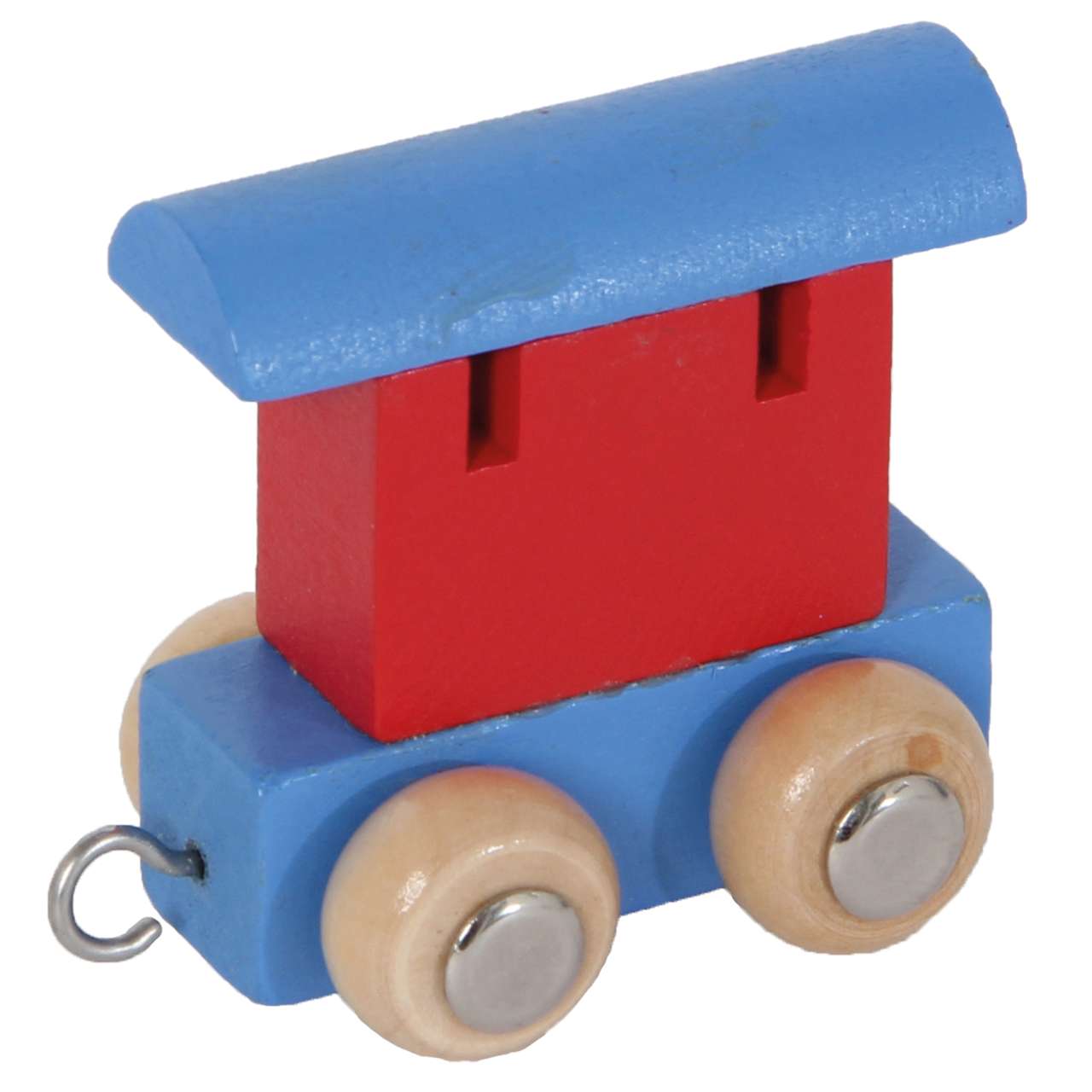 Buchstaben-Waggon rot & blau