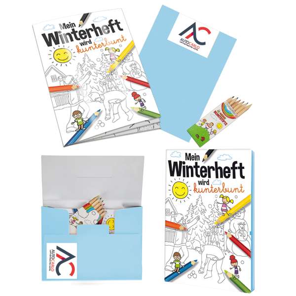 Malbuch / Mal-Set A6 - Winter