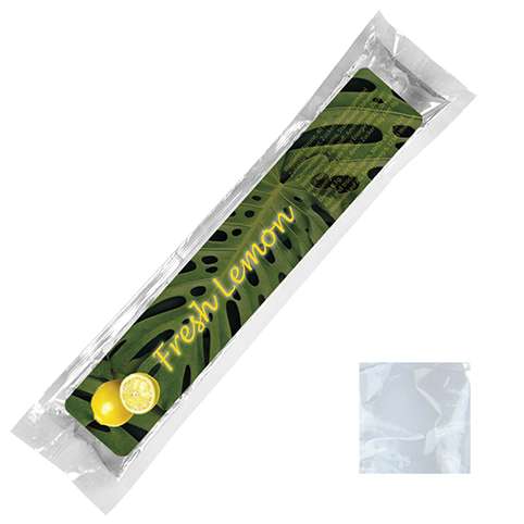 Wassereis Zitrone (weiß), 40 ml, Express Schlauchtüte mit Etikett