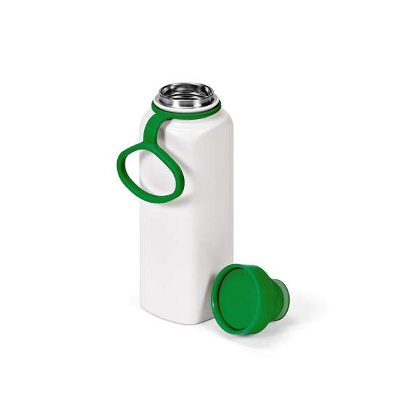 Ural Trinkflasche recy. Edelstahl, 820 ml. 360° Push-Verschluss