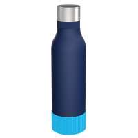 Flasche blau, Hülle cyan