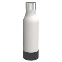 Flasche weiß, Hülle dunkelgrau