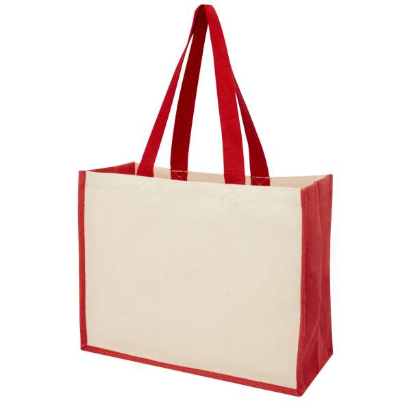 Varai 320 g / m Canvas und Jute Einkaufstasche 23L