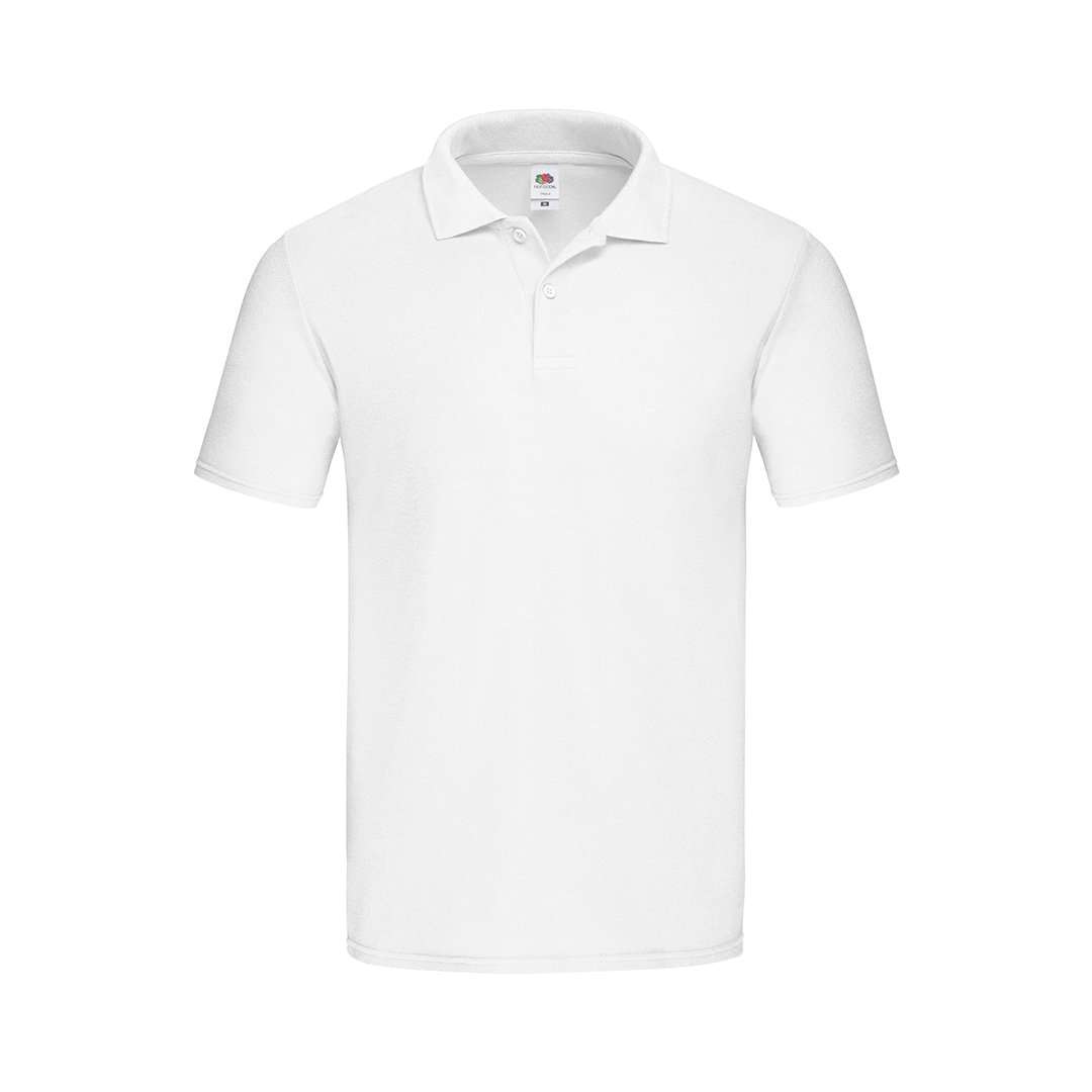 Erwachsene Weiß Polo-Shirt Original
