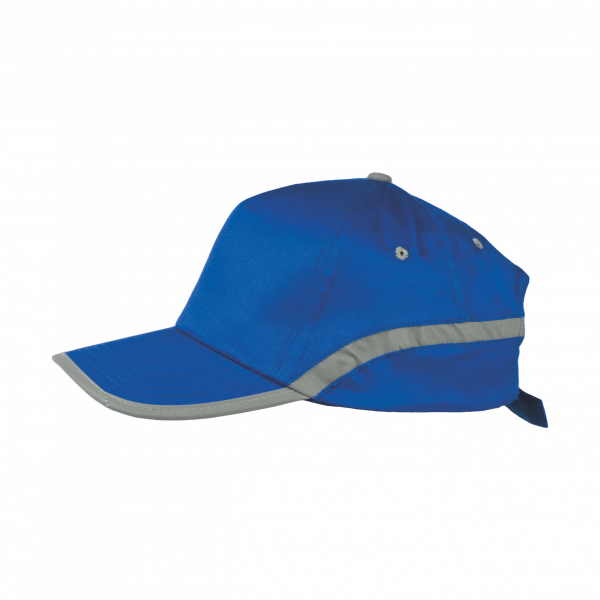 Cap 5 Panel mit reflektierendem Band und Klettverschluss