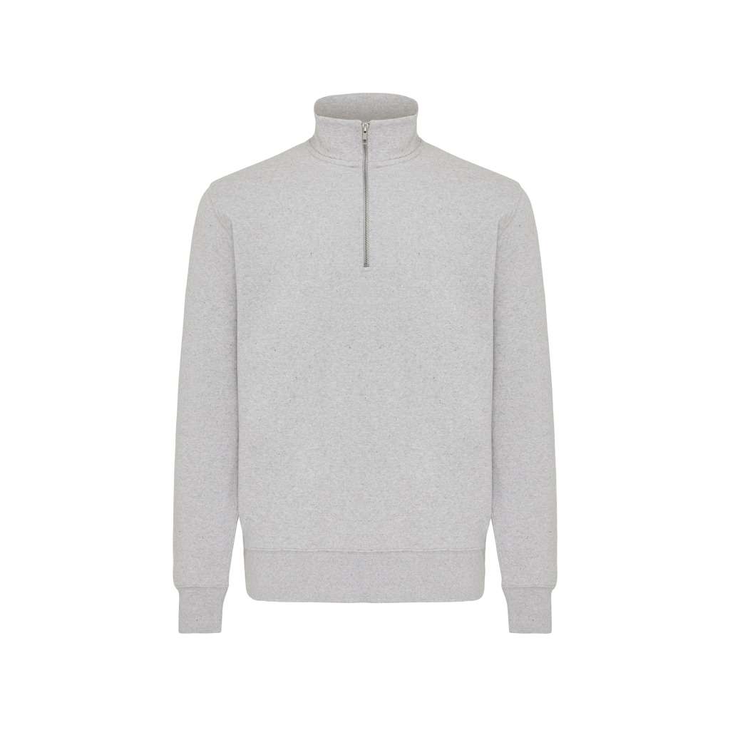 IQONIQ Elgon Quarter-Zip-Sweater aus rec. Baumwolle