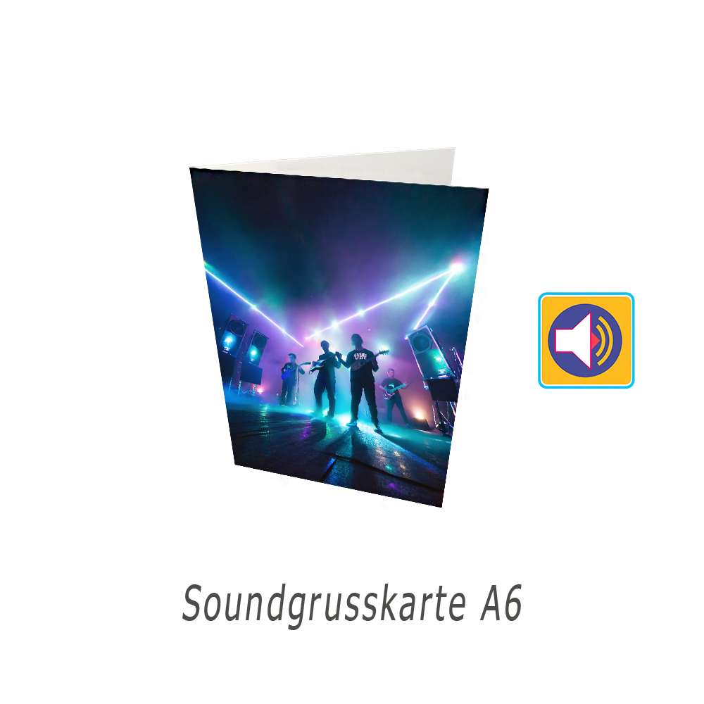 Soundgrußkarte DIN A6 für Mailing