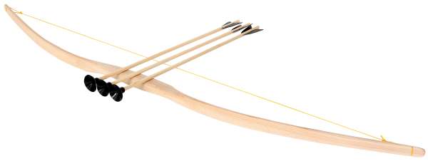 Jugendbogen 120cm mit 3 Pfeilen