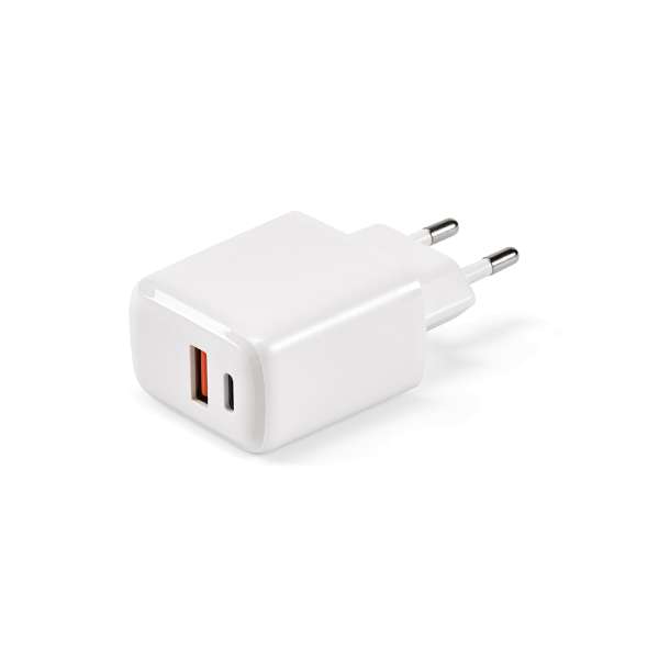 Franklin Wandladegerät rABS, 20W. Schnellladung über USB-C und USB-A