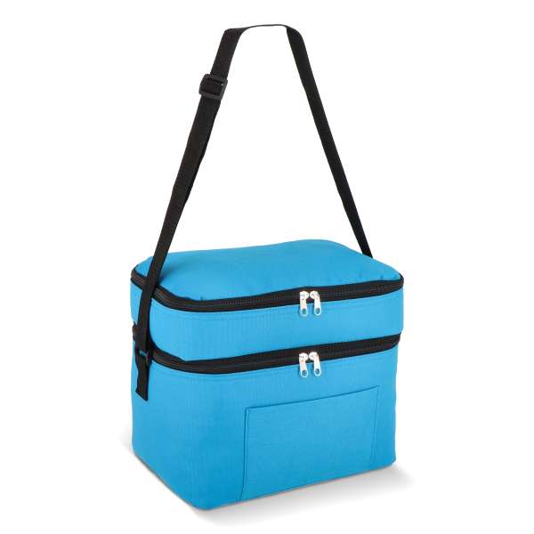 R-PET 600D Doppelfach-Kühltasche 30 x 20 x 25cm 12L