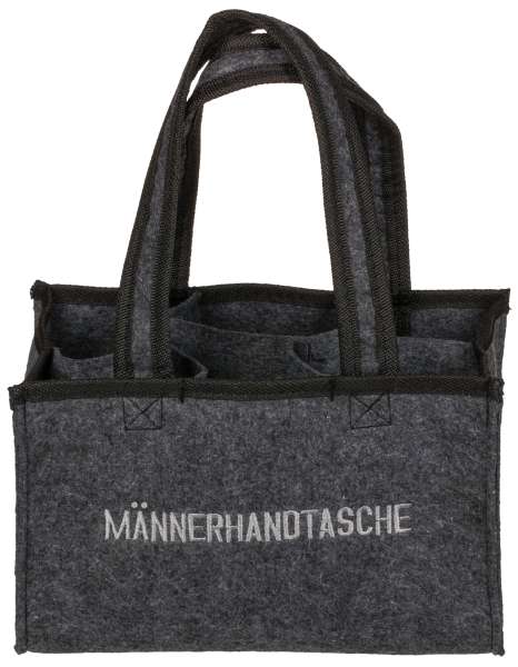 Männerhandtasche Filz (Bierträger)