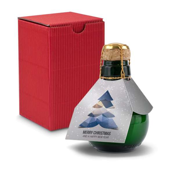 Kleinste Sektflasche der Welt! Merry Christmas - Inklusive Geschenkkarton in, 125 ml
