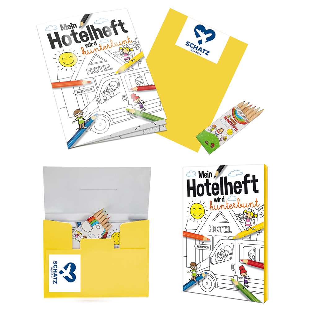 Malbuch / Mal-Set A6 - Hotel