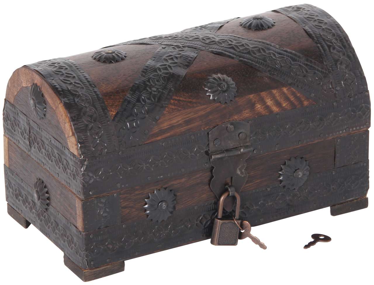 Piraten-Schatztruhe 18 cm mit Vorhängeschloss