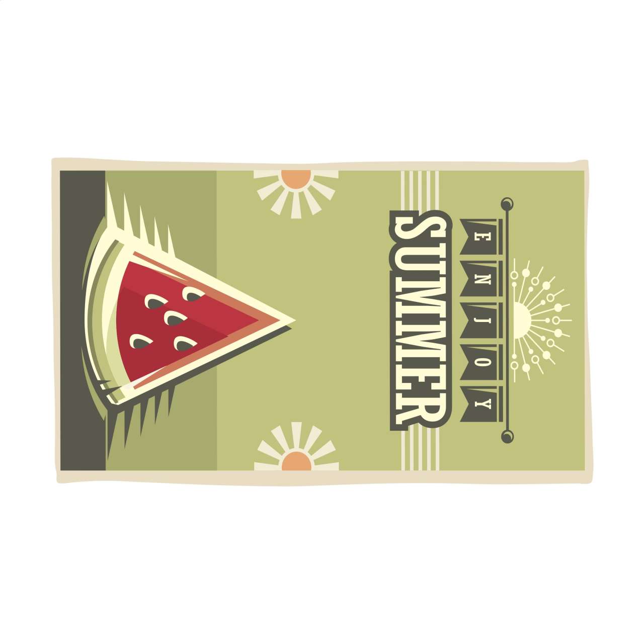 Printed RPET BeachTowel 350 g / m² 180 x 100 Strandtuch