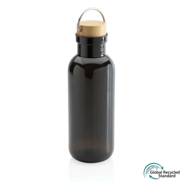 RCS rPET Flasche with Bambusdeckel und Griff