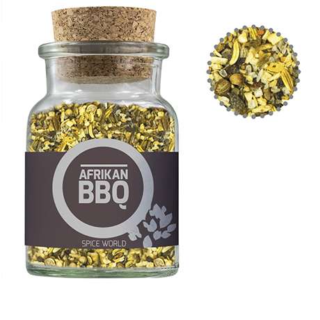 Gewürzmischung African BBQ, ca. 75g, Korkenglas