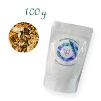 Aluverbundfolien-Standbodenbeutel, Aromabeutel, weiß, ohne Fenster, Inhalt 100 g