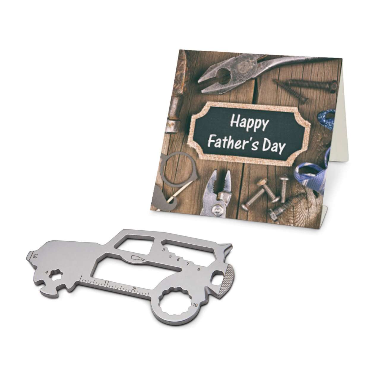 Geschenkartikel: ROMINOX® Key Tool Funktionen) im Motiv-Mäppchen Happy Father's Day