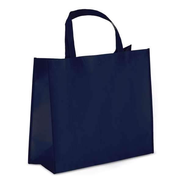 R-PET Tragetasche aus laminiertem Non Woven 40 x 16 x 35cm 105g / m²